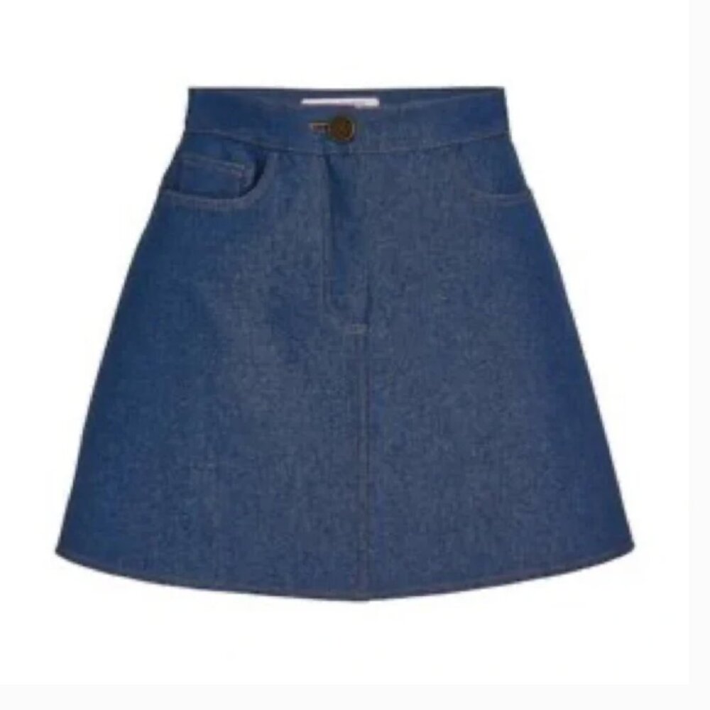 Carolina Herrera mini denim skirt EUC - Picture 8 of 8
